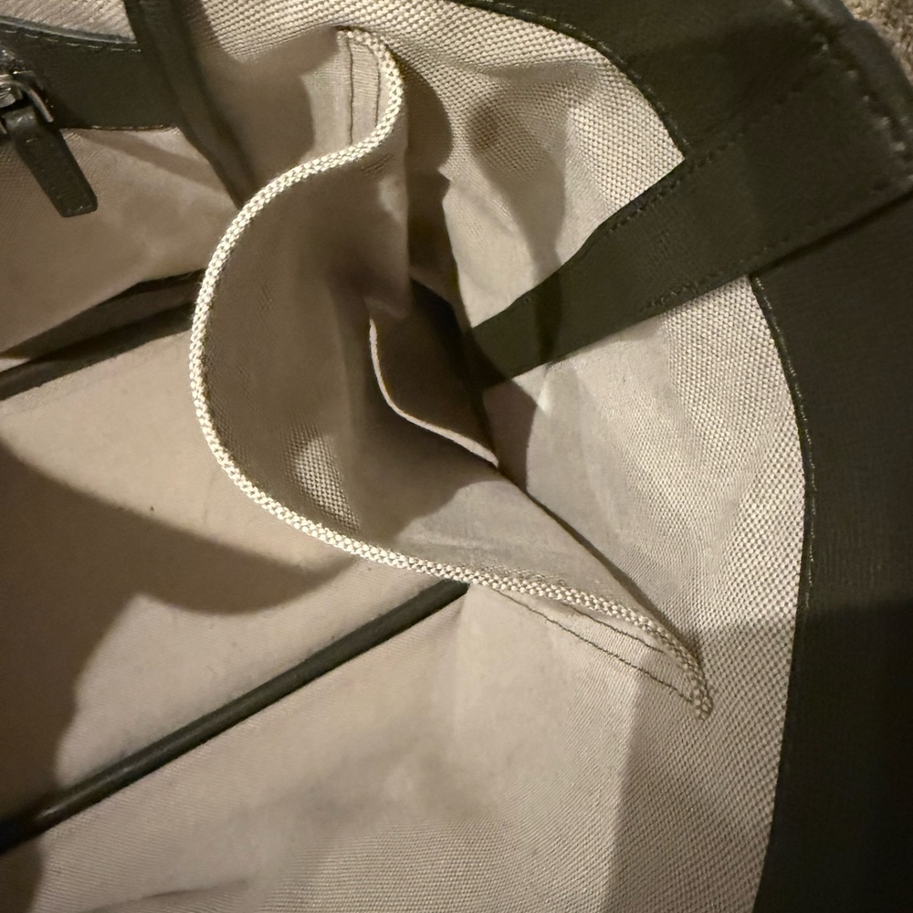 MCM Olive Green Logo Tote - Picture 7 of 9